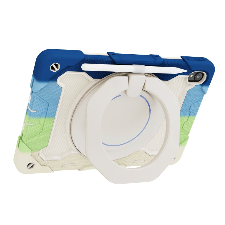 For Lenovo Tad P11 Armor Contrast Color Silicone + PC Tablet Case(Colorful Blue) - Lenovo by PMC TechLife | Online Shopping South Africa | PMC TechLife | Buy Now Pay Later Mobicred