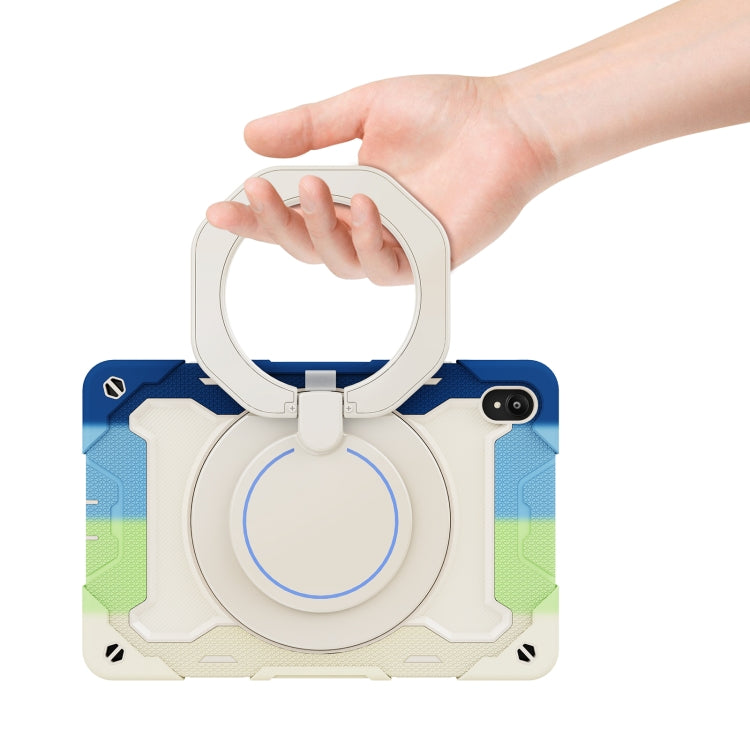 For Lenovo Tad P11 Armor Contrast Color Silicone + PC Tablet Case(Colorful Blue) - Lenovo by PMC TechLife | Online Shopping South Africa | PMC TechLife | Buy Now Pay Later Mobicred