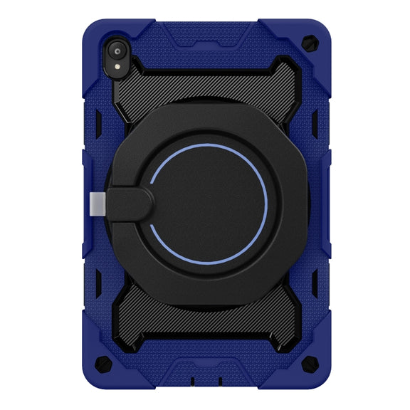 For Lenovo Tad P11 Armor Contrast Color Silicone + PC Tablet Case(Navy Blue)