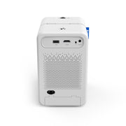 D100 180 ANSI Lumens Mini LED+LCD Smartphone Wireless Screen Mirroring Projector, Plug Type:EU Plug(White)