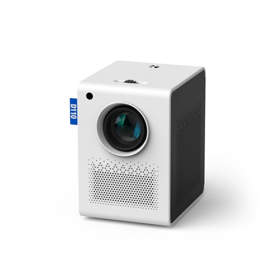 D110 180 ANSI Lumens Mini LED+LCD Smartphone Wireless Screen Mirroring Projector, Plug Type:US Plug(White)