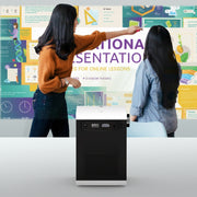 D110 180 ANSI Lumens Mini LED+LCD Smartphone Wireless Screen Mirroring Projector, Plug Type:US Plug(White)