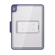 Mutural Transparent Holder Tablet Case For iPad 10.2 2021 / 2020 / 2019 / 10.5(Navy Blue)
