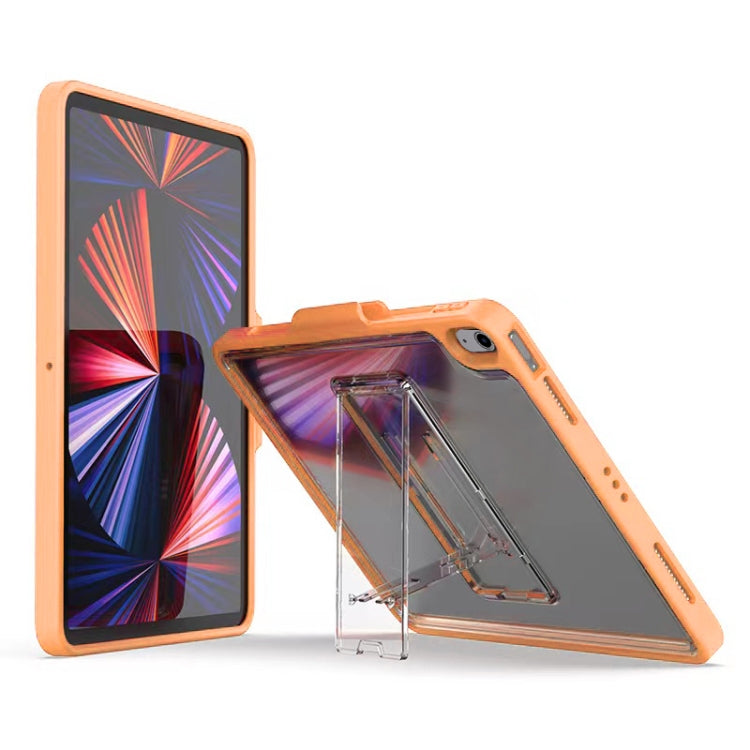 Mutural Transparent Holder Tablet Case For iPad Air 2022/ 2020 10.9(Orange) - free shipping - PMc TechLife - Order now!