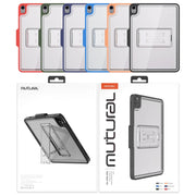Mutural Transparent Holder Tablet Case For iPad Air 2022/ 2020 10.9(Army Green)