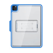 For iPad Pro 11 2022 / 2021 / 2020 / 2018 Mutural Transparent Holder Tablet Case(Blue)