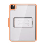 For iPad Pro 11 2022 / 2021 / 2020 / 2018 Mutural Transparent Holder Tablet Case(Orange)