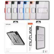 For iPad Pro 11 2022 / 2021 / 2020 / 2018 Mutural Transparent Holder Tablet Case(Black)
