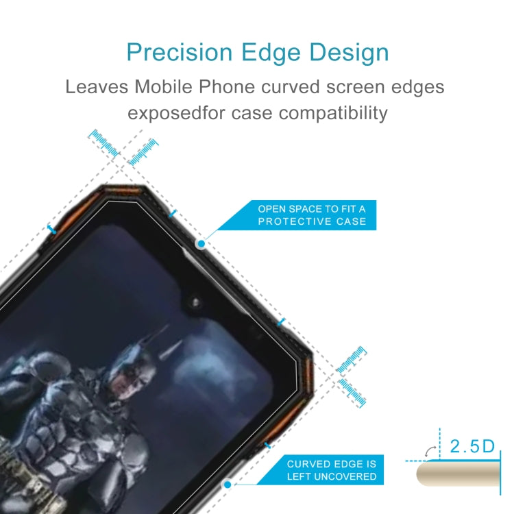50 PCS 0.26mm 9H 2.5D Tempered Glass Film For Doogee S89 Pro