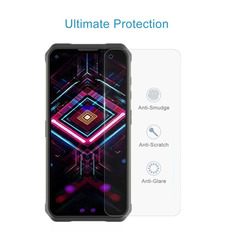 50 PCS 0.26mm 9H 2.5D Tempered Glass Film For Doogee V11
