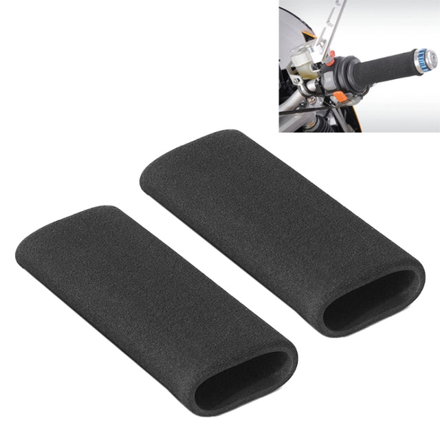 1 Pair Motorcycle Non-slip Sweat-absorbing Water-resistant Sponge Handle Cover, Inside Diameter:31mm