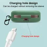 EQ Silicone Bluetooth Earphone Cover with Carabiner For B&O Beoplay(Red)