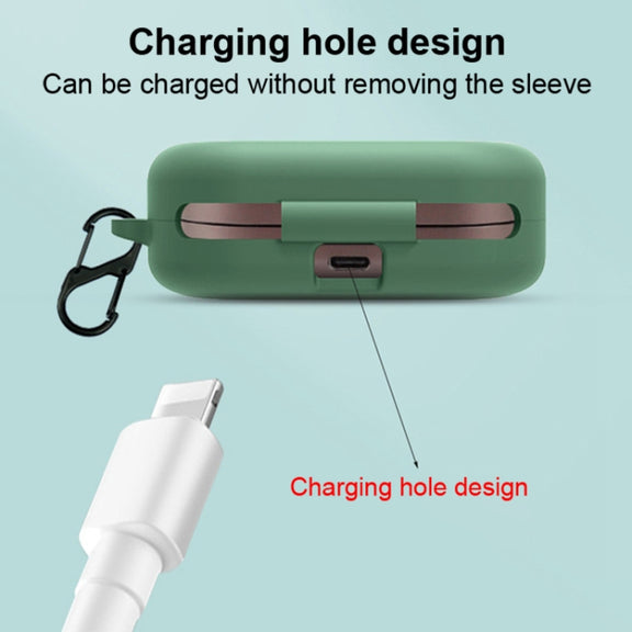 EQ Silicone Bluetooth Earphone Cover with Carabiner For B&O Beoplay(Red)
