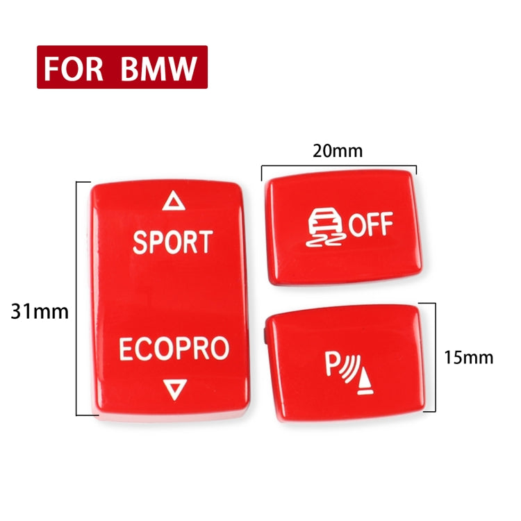 Car Gear Button Set for BMW 1 Series F20 2012-2018,Left and Right Drive(Red) - Car Interior Mouldings by PMC TechLife | Online Shopping South Africa | PMC TechLife | Buy Now Pay Later Mobicred