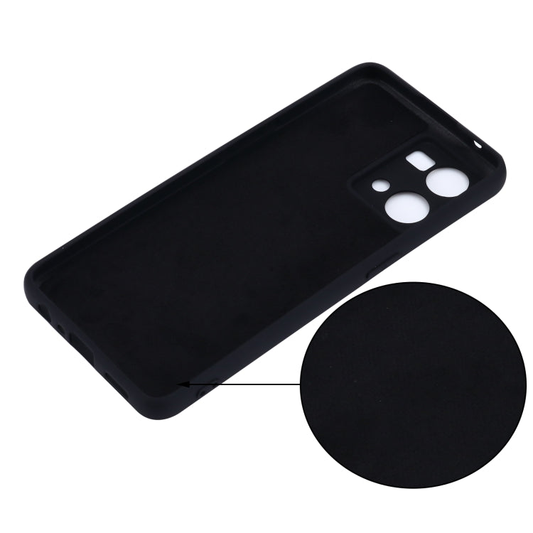 For OPPO Reno 7 4G Global/F21 Pro 4G Pure Color Liquid Silicone Shockproof Full Coverage Phone Case(Black) - OPPO Cases by PMC TechLife | Online Shopping South Africa | PMC TechLife | Buy Now Pay Later Mobicred