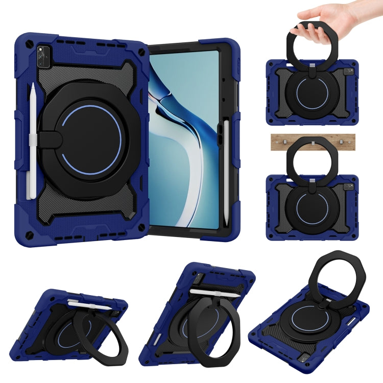 For Huawei MatePad Pro 12.6 2021 Armor Contrast Color Silicone + PC Tablet Case(Navy Blue) - Huawei by PMC TechLife | Online Shopping South Africa | PMC TechLife | Buy Now Pay Later Mobicred