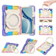 For Huawei MatePad Pro 12.6 2021 Armor Contrast Color Silicone + PC Tablet Case(Colorful Pink) - Huawei by PMC TechLife | Online Shopping South Africa | PMC TechLife | Buy Now Pay Later Mobicred