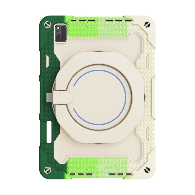 For Huawei MatePad Pro 12.6 2021 Armor Contrast Color Silicone + PC Tablet Case(Colorful Green) - Huawei by PMC TechLife | Online Shopping South Africa | PMC TechLife | Buy Now Pay Later Mobicred