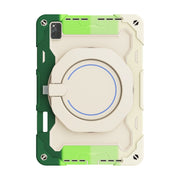For Huawei MatePad Pro 12.6 2021 Armor Contrast Color Silicone + PC Tablet Case(Colorful Green)