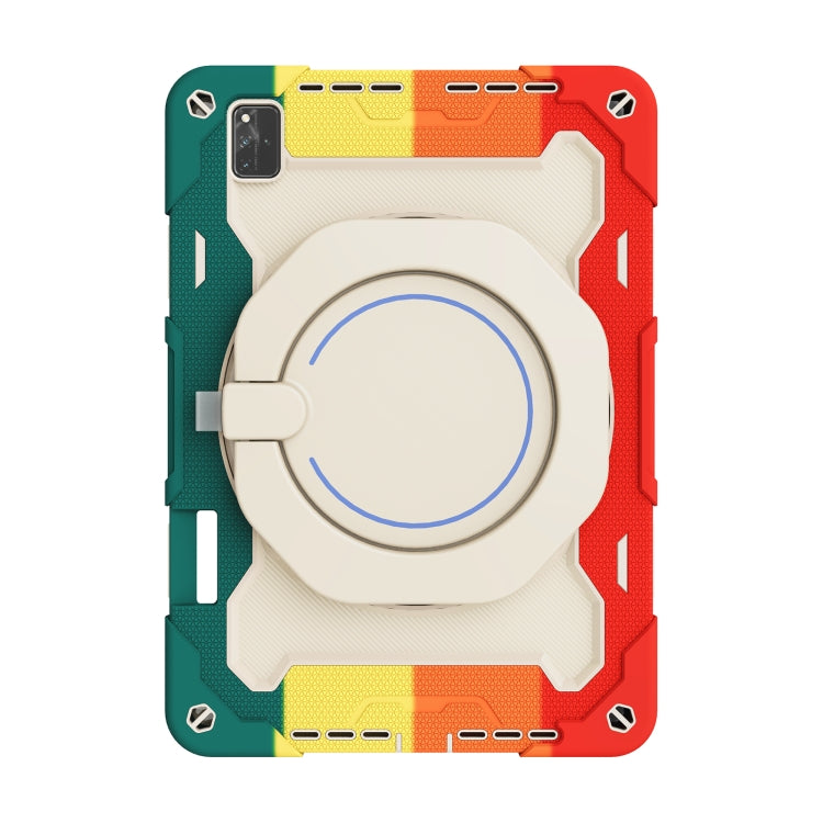 For Huawei MatePad Pro 12.6 2021 Armor Contrast Color Silicone + PC Tablet Case(Colorful Red) - Huawei by PMC TechLife | Online Shopping South Africa | PMC TechLife | Buy Now Pay Later Mobicred