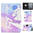 For Amazon Kindle Fire 7 2022 Electric Horizontal Flat Painted Leather Tablet Case(Pink Horse) - Amazon by PMC TechLife | Online Shopping South Africa | PMC TechLife | Buy Now Pay Later Mobicred