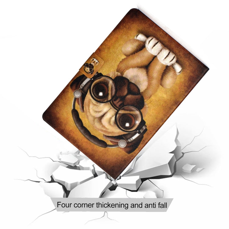 For Amazon Kindle Fire 7 2022 Electric Horizontal Flat Painted Leather Tablet Case(Shar Pei) - Amazon by PMC TechLife | Online Shopping South Africa | PMC TechLife | Buy Now Pay Later Mobicred
