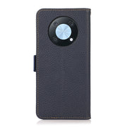 For Huawei nova Y90 / Enjoy 50 Pro KHAZNEH Litchi Texture RFID Genuine Leather Phone Case(Blue)