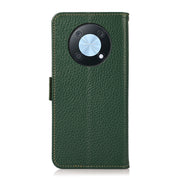 For Huawei nova Y90 / Enjoy 50 Pro KHAZNEH Litchi Texture RFID Genuine Leather Phone Case(Green)