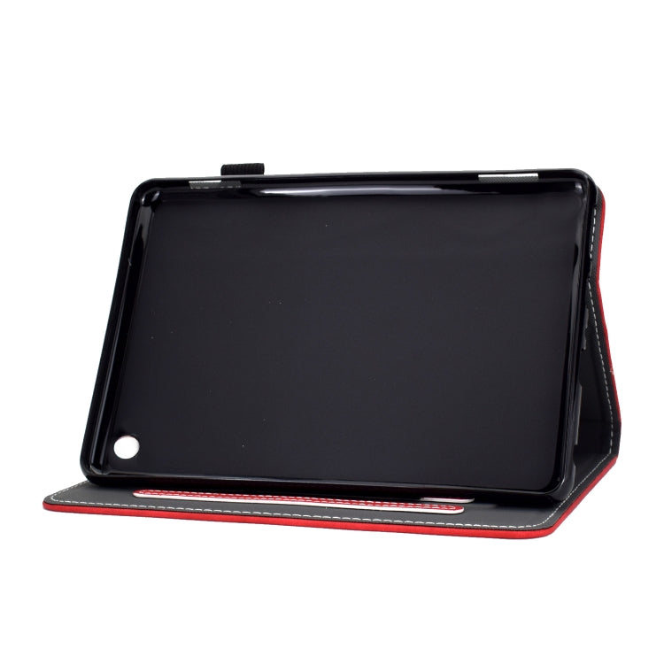 For Amazon Kindle Fire 7 2022 Cowhide Texture Smart Leather Tablet Case(Red) - Amazon by PMC TechLife | Online Shopping South Africa | PMC TechLife | Buy Now Pay Later Mobicred