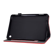 For Amazon Kindle Fire 7 2022 Cowhide Texture Smart Leather Tablet Case(Red)
