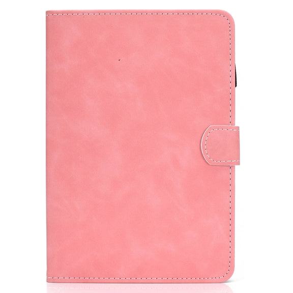 For Amazon Kindle Fire 7 2022 Cowhide Texture Smart Leather Tablet Case(Rose Gold)
