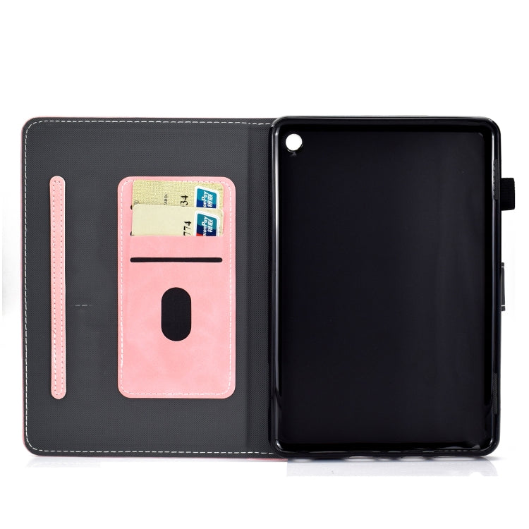 For Amazon Kindle Fire 7 2022 Cowhide Texture Smart Leather Tablet Case(Rose Gold) - Amazon by PMC TechLife | Online Shopping South Africa | PMC TechLife | Buy Now Pay Later Mobicred