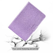 For Amazon Kindle Fire 7 2022 Varnish Glitter Powder Smart Leather Tablet Case(Purple)