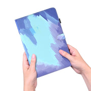 For Nokia T10 Watercolor Pattern Flip Leather Tablet Case(Winter Snow)