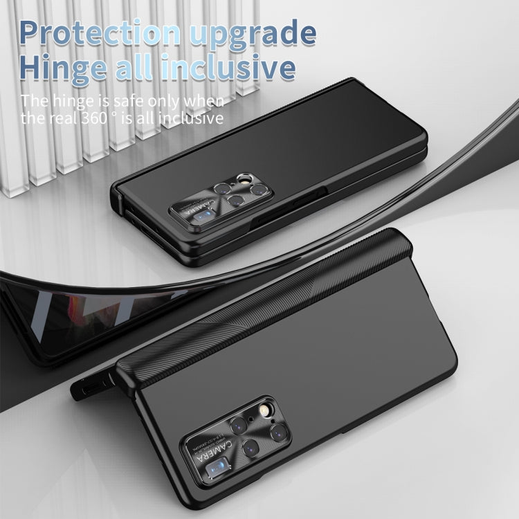 For Huawei Mate X2 Electroplating Hinged Folding Phone Case with S Pen Fold Edtion(Black) - Huawei Cases by PMC TechLife | Online Shopping South Africa | PMC TechLife | Buy Now Pay Later Mobicred