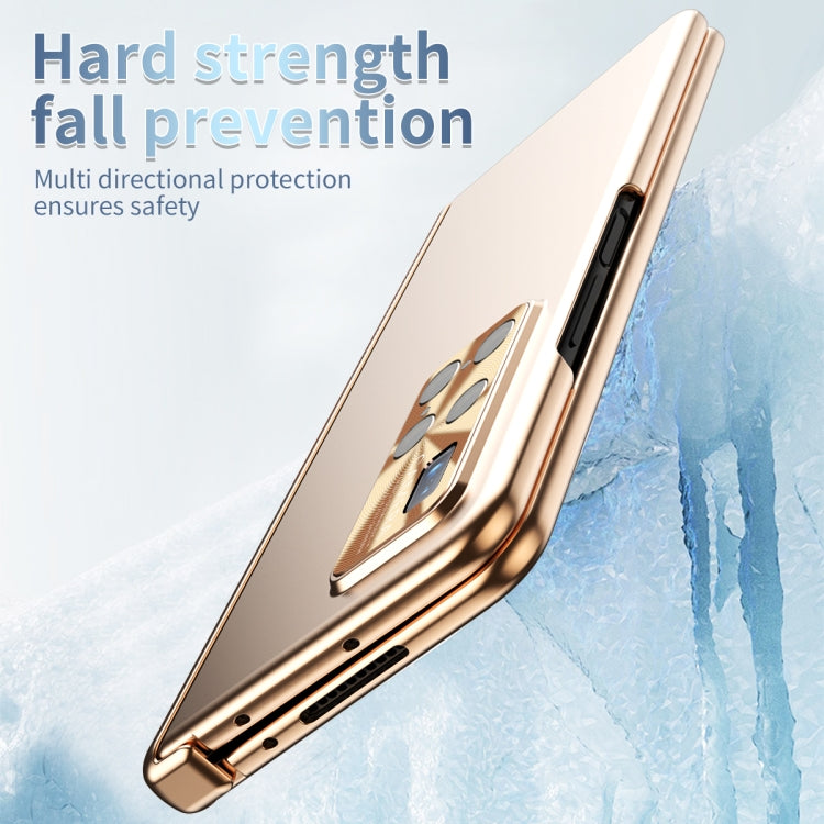 For Huawei Mate X2 Electroplating Hinged Folding Phone Case with S Pen Fold Edtion(Gold) - Huawei Cases by PMC TechLife | Online Shopping South Africa | PMC TechLife | Buy Now Pay Later Mobicred