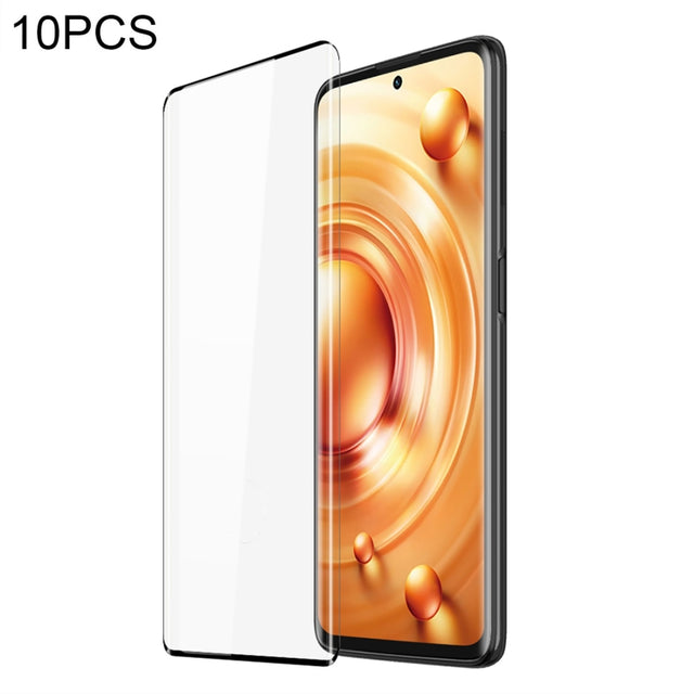 10 PCS For vivo X80 Pro DUX DUCIS 0.33mm 9H Medium Alumina Tempered Glass Film