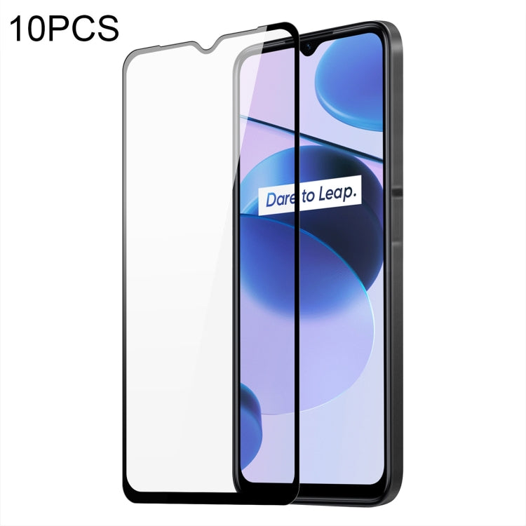 10 PCS For Realme C35 DUX DUCIS 0.33mm 9H Medium Alumina Tempered Glass Film - free shipping - PMC Jewellery - Order now!