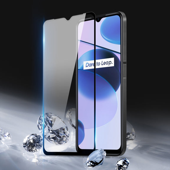 10 PCS For Realme C35 DUX DUCIS 0.33mm 9H Medium Alumina Tempered Glass Film