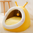 Semi-enclosed Pet Cat and Dog Bed Dog Kennel Pad Pet Supplies, Size:L(Yellow Snail) - Beds by PMC TechLife | Online Shopping South Africa | PMC TechLife | Buy Now Pay Later Mobicred