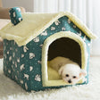 House Type Universal Removable and Washable Pet Dog Cat Bed Pet Supplies, Size:S(Green Bear House) - Beds by PMC TechLife | Online Shopping South Africa | PMC TechLife | Buy Now Pay Later Mobicred