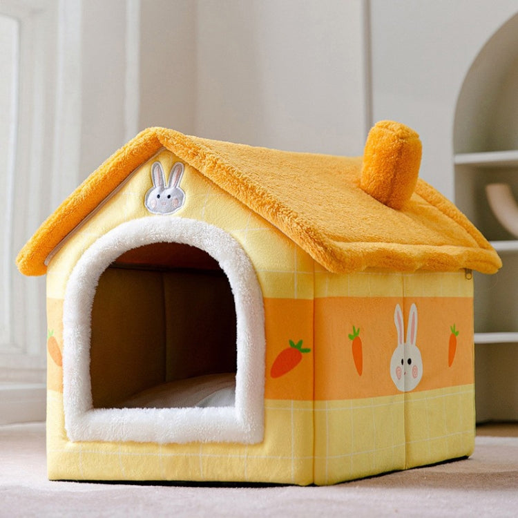 House Type Universal Removable and Washable Pet Dog Cat Bed Pet Supplies, Size:M(Carrot Rabbit) - Beds by PMC TechLife | Online Shopping South Africa | PMC TechLife | Buy Now Pay Later Mobicred