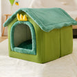 House Type Universal Removable and Washable Pet Dog Cat Bed Pet Supplies, Size:L(Green Dinosaurs) - Beds by PMC TechLife | Online Shopping South Africa | PMC TechLife | Buy Now Pay Later Mobicred