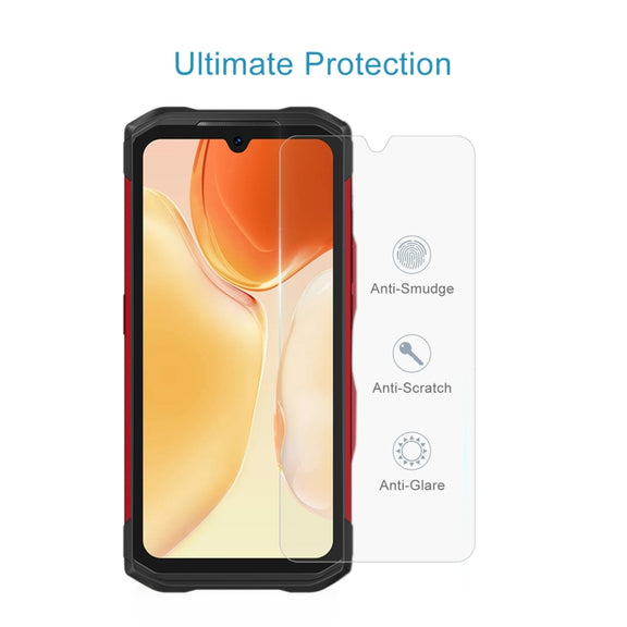 50 PCS 0.26mm 9H 2.5D Tempered Glass Film For DOOGEE S89