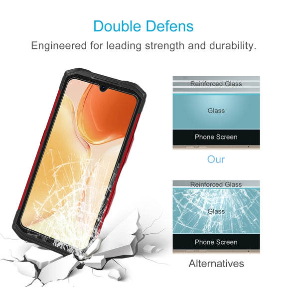 50 PCS 0.26mm 9H 2.5D Tempered Glass Film For DOOGEE S89