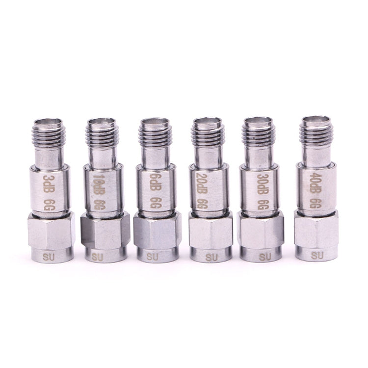 40dBi SMA Attenuator DC-6GHz SMA Coaxial Fixed Connectors - Connectors by PMC Jewellery | Online Shopping South Africa | PMC Jewellery | Buy Now Pay Later Mobicred