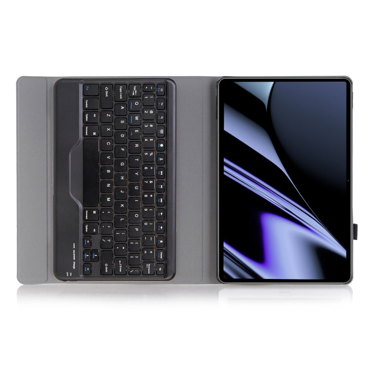 OP11-B Lambskin Texture Ultra-thin Bluetooth Keyboard Leather Case For OPPO Pad 11 inch(Black) - OPPO Keyboard by PMC TechLife | Online Shopping South Africa | PMC TechLife | Buy Now Pay Later Mobicred