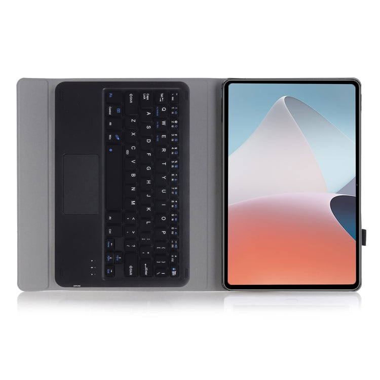 OP12-A Lambskin Texture Ultra-thin Bluetooth Keyboard Leather Case with Touchpad For OPPO Pad Air 10.4 inch(Black) - free shipping - PMC TechLife - Order now!