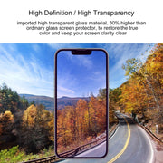 For iPhone 16e / 13 / 13 Pro Purple Light Eye Protection Tempered Glass Film
