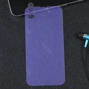 For iPhone 16e / 13 / 13 Pro Purple Light Eye Protection Tempered Glass Film